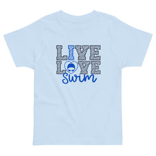 Load image into Gallery viewer, Live Love Swim Toddler Tee
