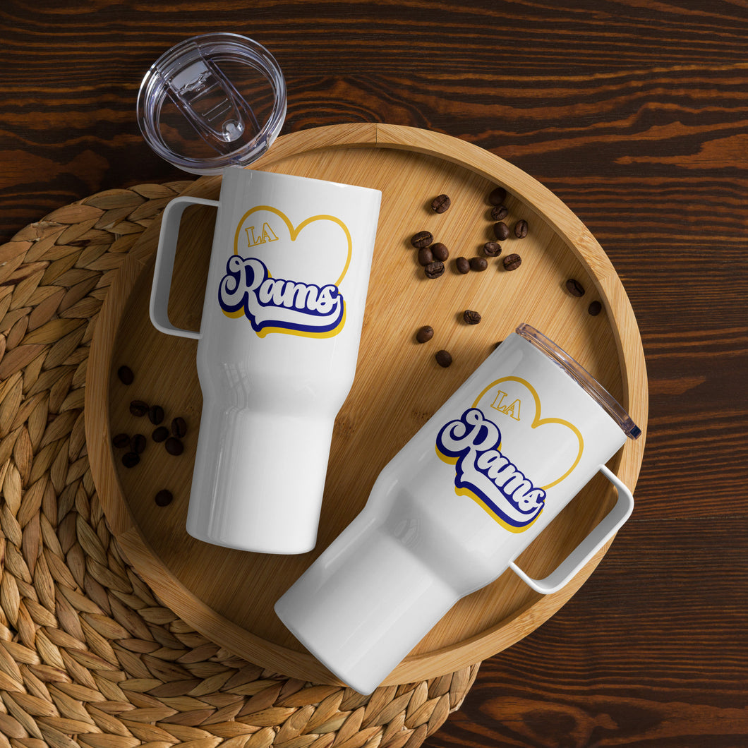 Rams Retro Heart Mug With A Handle(NFL)