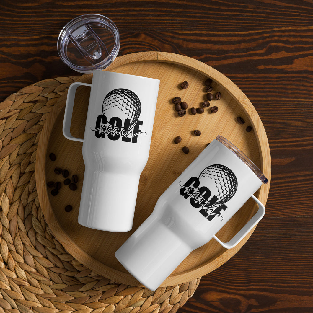 Golf Coach Travel Mug With A Handle