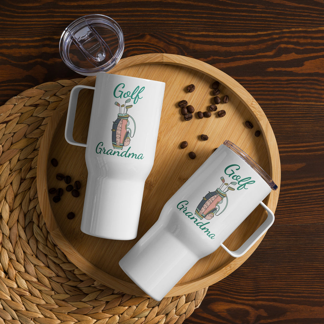 Golf Grandma Travel Mug With A Handle