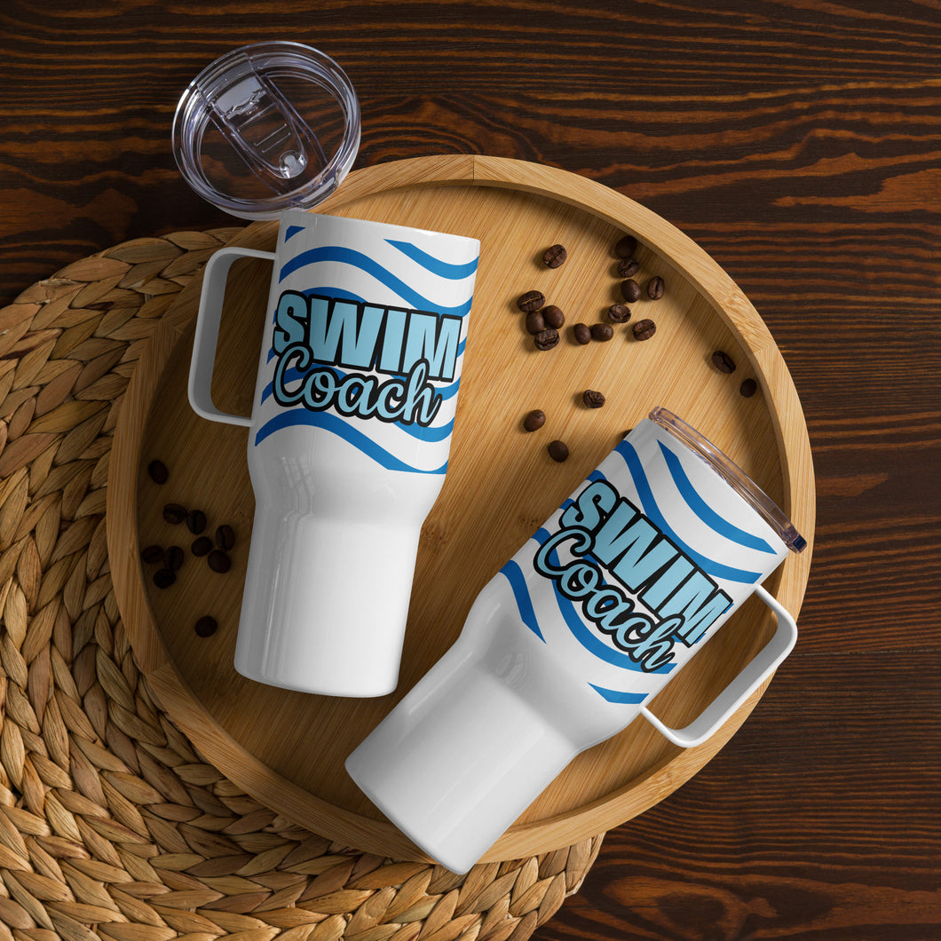 Swim Coach Travel Mug With A Handle