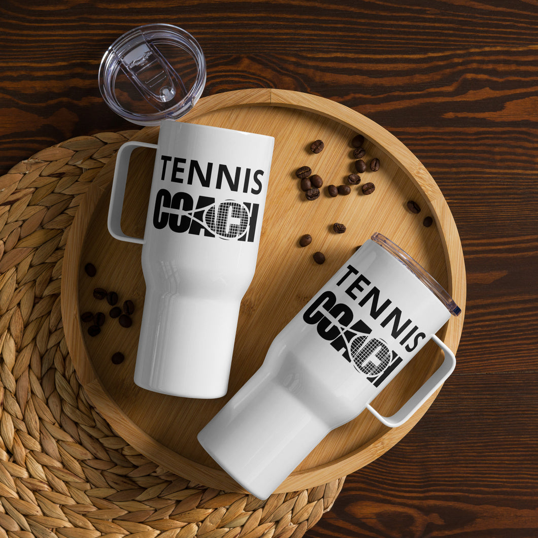 Tennis Coach Travel Mug With A Handle