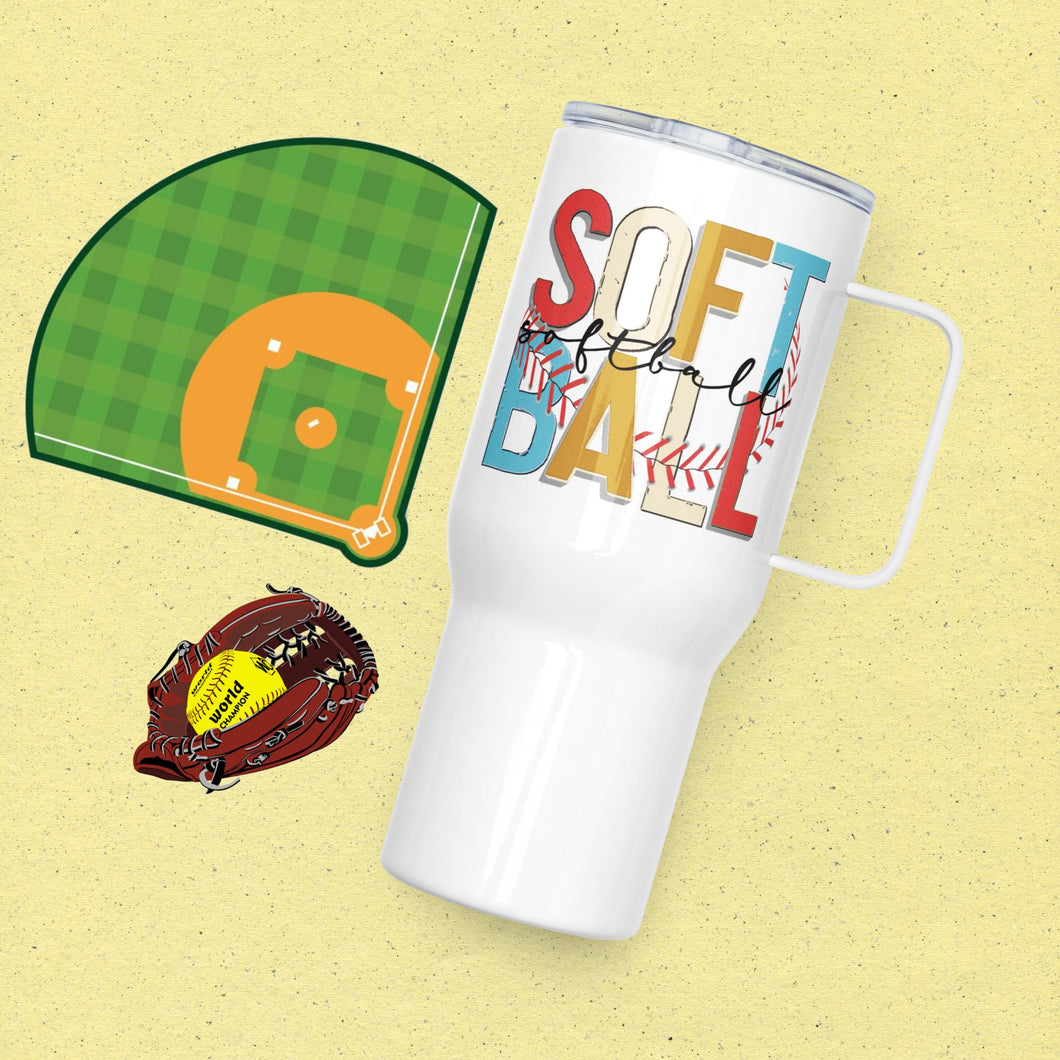 Softball Game Day Mug With A Handle