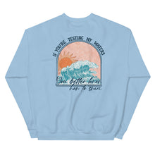 Load image into Gallery viewer, Testing The Water Swim Sweatshirt
