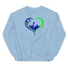 Load image into Gallery viewer, Seahawks Heart Sweatshirt(NFL)
