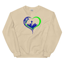 Load image into Gallery viewer, Seahawks Heart Sweatshirt(NFL)
