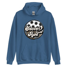 Load image into Gallery viewer, Soccer Leopard Aunt Hoodie
