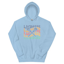 Load image into Gallery viewer, Multicolor Wave Lacrosse Hoodie
