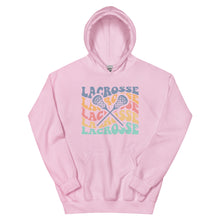 Load image into Gallery viewer, Multicolor Wave Lacrosse Hoodie
