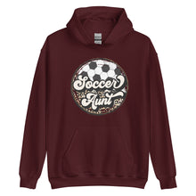 Load image into Gallery viewer, Soccer Leopard Aunt Hoodie
