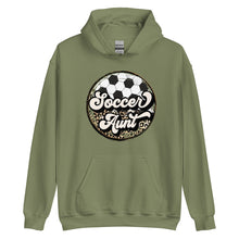 Load image into Gallery viewer, Soccer Leopard Aunt Hoodie
