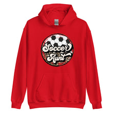 Load image into Gallery viewer, Soccer Leopard Aunt Hoodie
