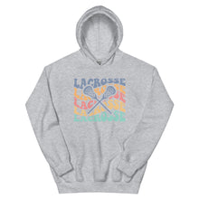 Load image into Gallery viewer, Multicolor Wave Lacrosse Hoodie
