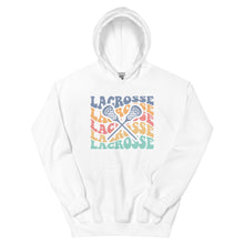 Load image into Gallery viewer, Multicolor Wave Lacrosse Hoodie
