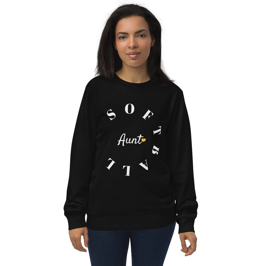 Softball Aunt Organic Sweatshirt