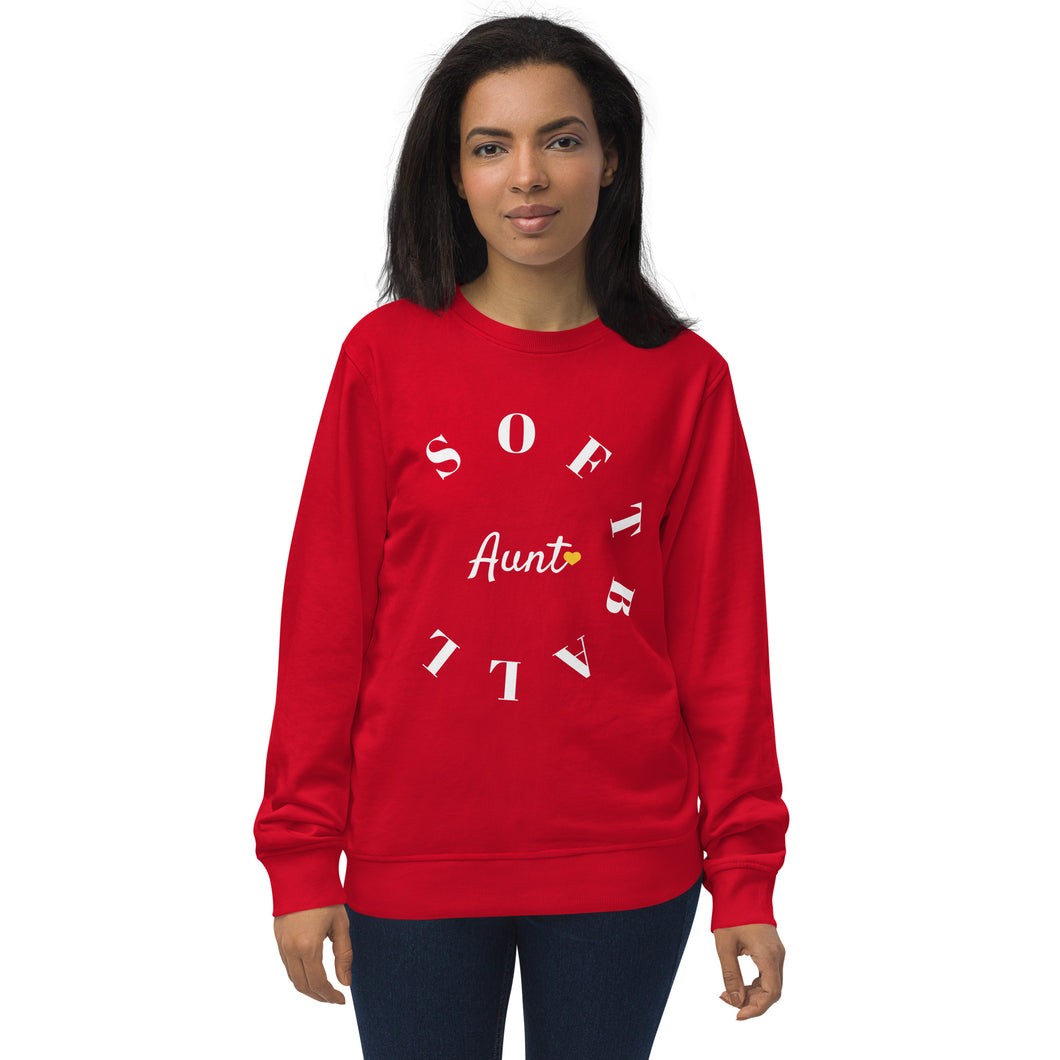 Softball Aunt Organic Sweatshirt