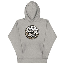 Load image into Gallery viewer, Soccer Leopard Mom Hoodie
