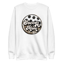 Load image into Gallery viewer, Soccer Leopard Mom Premium Sweatshirt
