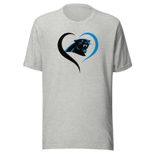 Load image into Gallery viewer, Panthers Heart T-shirt(NFL)
