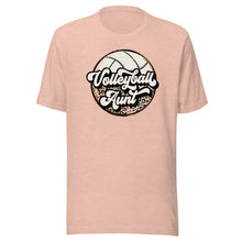 Load image into Gallery viewer, Leopard Volleyball Aunt T-shirt
