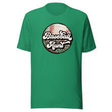 Load image into Gallery viewer, Baseball Aunt Leopard T-shirt
