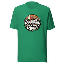 Load image into Gallery viewer, Football Aunt Leopard T-shirt
