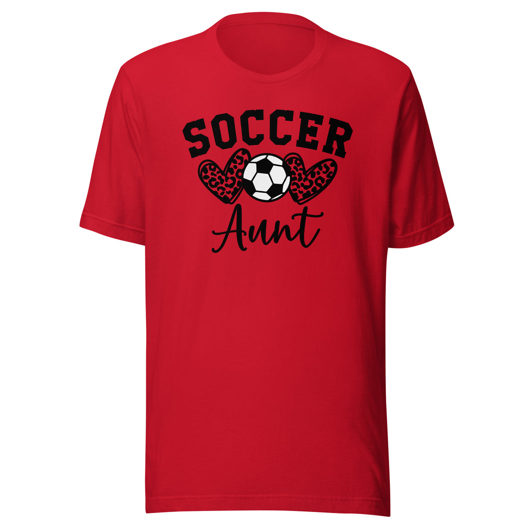 Soccer Aunt Heart T-shirt