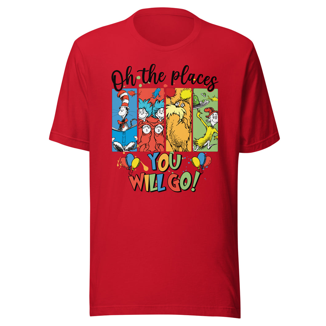 The Places You Will Go Dr. Seuss T-shirt