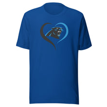 Load image into Gallery viewer, Panthers Heart T-shirt(NFL)
