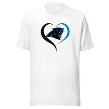 Load image into Gallery viewer, Panthers Heart T-shirt(NFL)
