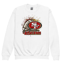 Load image into Gallery viewer, 49ers Splatter Youth Sweatshirt(NFL)
