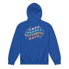 Load image into Gallery viewer, Free-Breast-Butterfly-Back-Swim Youth Hoodie #2
