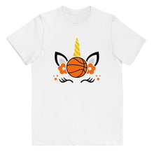 Load image into Gallery viewer, Unicorn Basketball Youth T-shirt
