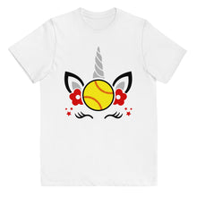 Load image into Gallery viewer, Unicorn Softball Youth T-shirt
