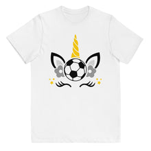 Load image into Gallery viewer, Unicorn Soccer Youth T-shirt
