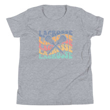 Load image into Gallery viewer, Multicolor Lacrosse Wave Youth T-shirt
