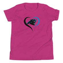 Load image into Gallery viewer, Panthers Heart Youth T-shirt(NFL)
