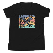 Load image into Gallery viewer, Multicolor Lacrosse Wave Youth T-shirt
