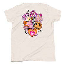 Load image into Gallery viewer, Basketball Retro Pink Youth T-shirt
