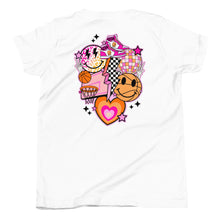 Load image into Gallery viewer, Basketball Retro Pink Youth T-shirt
