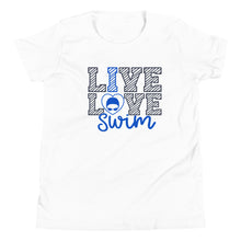 Load image into Gallery viewer, Live Love Swim Youth T-Shirt
