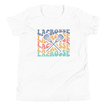 Load image into Gallery viewer, Multicolor Lacrosse Wave Youth T-shirt
