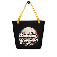 Load image into Gallery viewer, Baseball Grandma Print Both Sides Large Tote Bag
