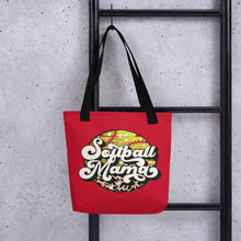 Load image into Gallery viewer, Softball Mama Tote bag
