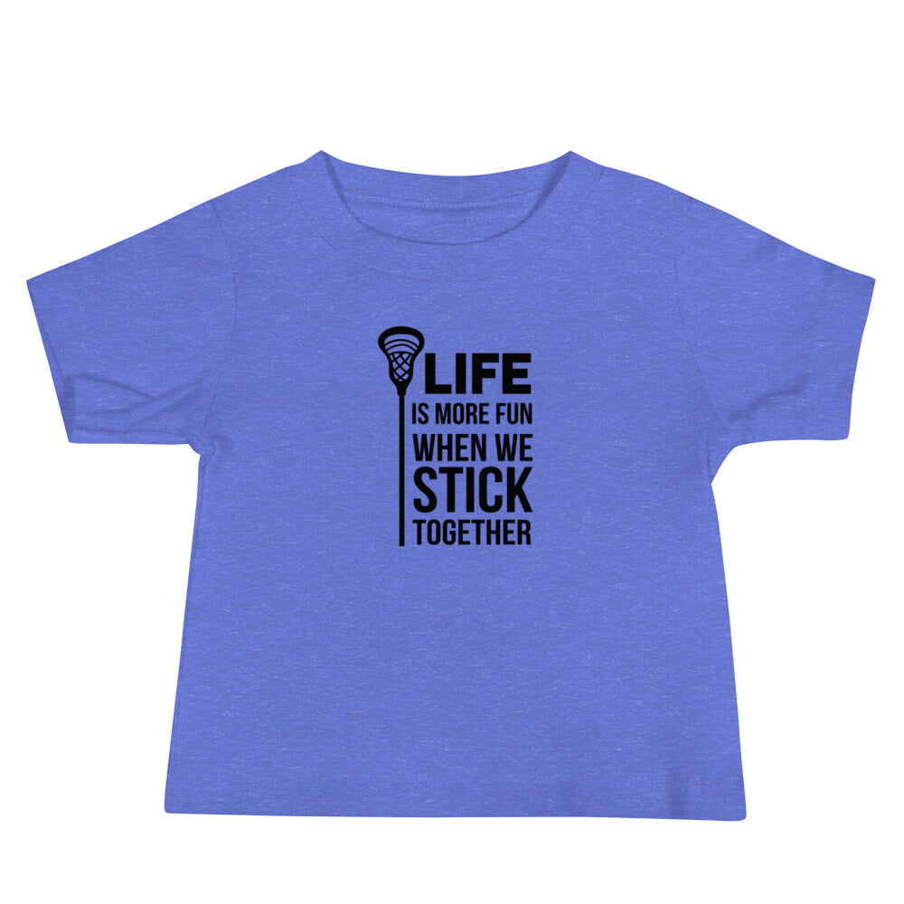 Life is More Fun Lacrosse Baby Tee