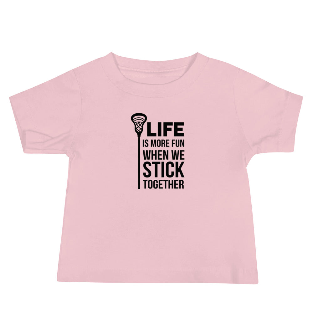 Life is More Fun Lacrosse Baby Tee