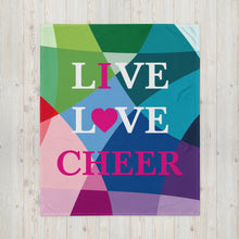 Load image into Gallery viewer, Live Love Cheer Throw Blanket
