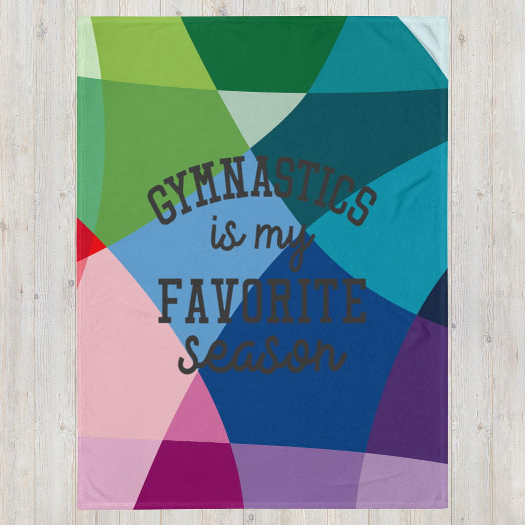 Favorite Season Gynastics Throw Blanket